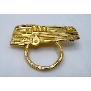 Vintage 1970s DETTI Brutalist Modernist RV Motorhome Brooch Scarf Clip